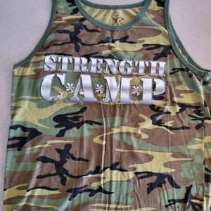 Strength camp camo tank